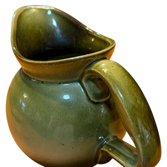 Hull Pottery Pitcher Prairie Green Vintage Mid-Century - Picture 4 of 4